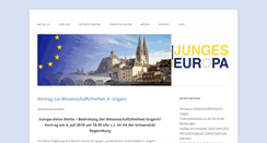 Desktop Screenshot of jungeseuropa.de